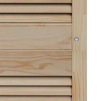 Produktbild för Skåpdörr 4 pcs Naturfärg 201 x 2,1 x 59,5 cm Massiv furu