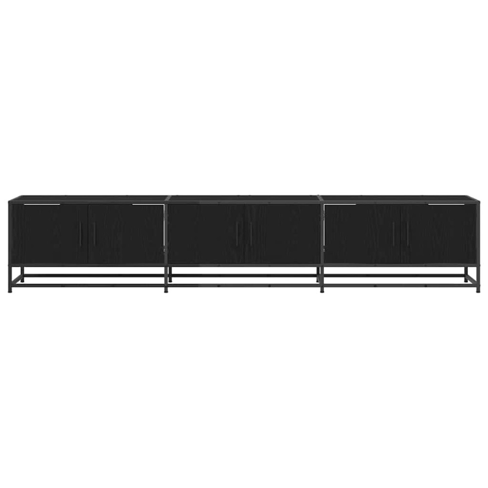 Produktbild för TV Enheter 210 x 35 x 41 cm Svart Ek Konstruerat trä
