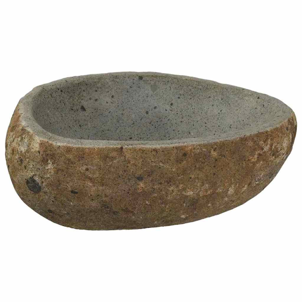Produktbild för Flodstensbassin Ljusgrå (30-37) x (25-30) x 12 cm River Stone