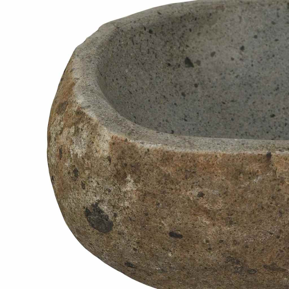 Produktbild för Flodstensbassin Ljusgrå (30-37) x (25-30) x 12 cm River Stone