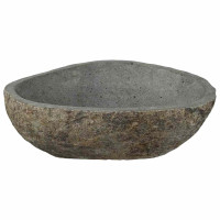 Produktbild för Flodstensbassin Ljusgrå 52 x 40 x 15 cm River Stone