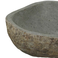 Produktbild för Flodstensbassin Ljusgrå 52 x 40 x 15 cm River Stone