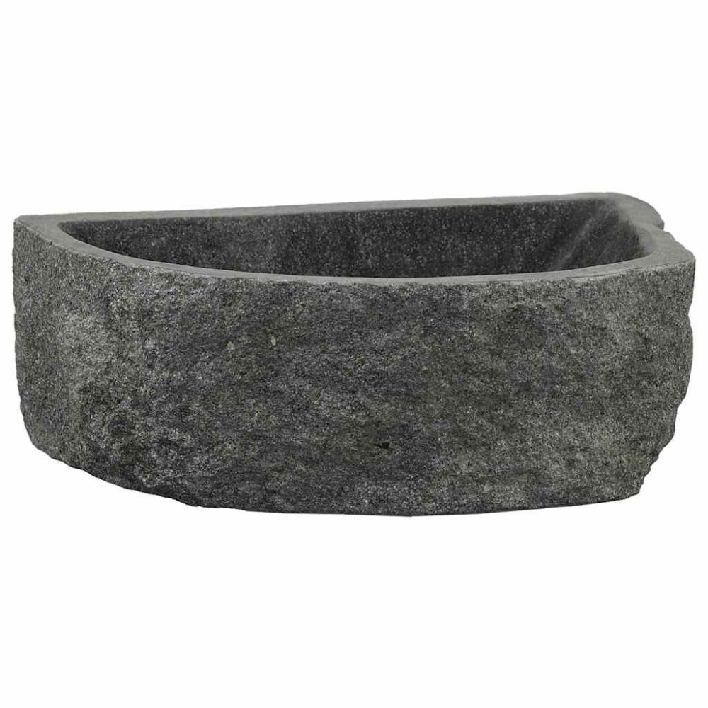 Produktbild för Väggmonterat handfat Grå 45 x 35 x 15 cm River Stone