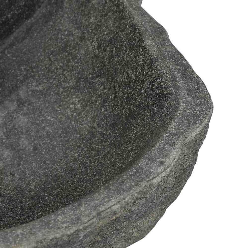 Produktbild för Väggmonterat handfat Grå 45 x 35 x 15 cm River Stone