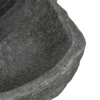 Produktbild för Väggmonterat handfat Grå 45 x 35 x 15 cm River Stone