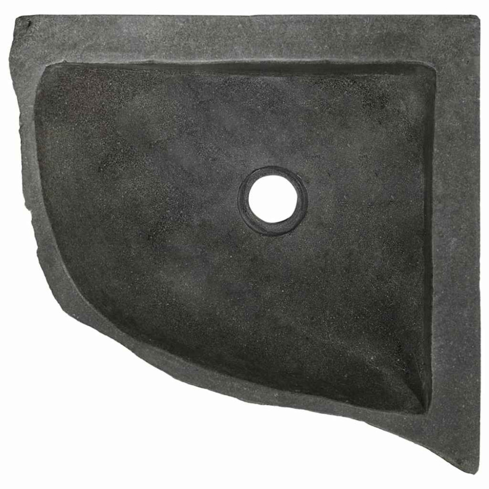 Produktbild för Handfat Grå (30-37) x (30-37) x 12 cm Flodsten