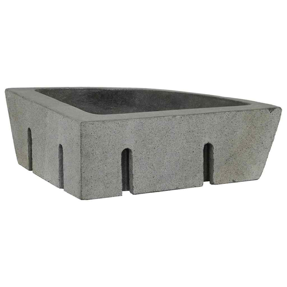 Produktbild för Handfat Grå (38-45) x (38-45) x 12 cm Flodsten