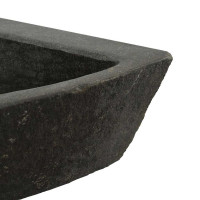 Produktbild för Handfat Grå (38-45) x (38-45) x 12 cm Flodsten