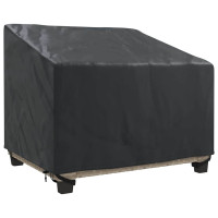 Produktbild för Fodral för trädgårdsstol Svart 96 x 79 x 74 cm 210D Oxford Tyg