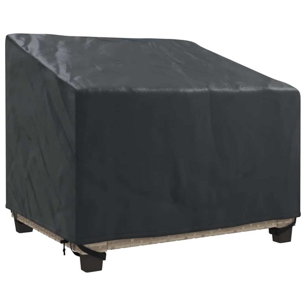 Produktbild för Fodral för trädgårdsstol Svart 96 x 79 x 74 cm 420D Oxford Tyg