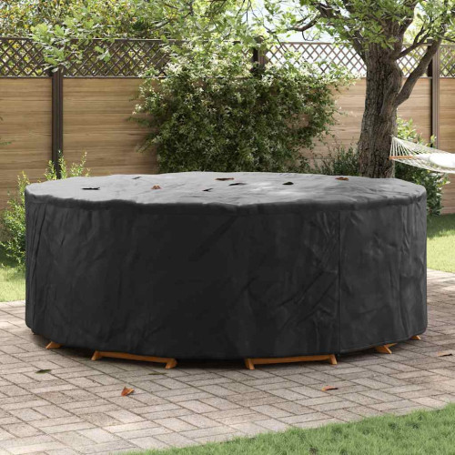 vidaXL Möbelöverdrag Svart 244 x 244 x 71 cm 600D Oxford Tyg
