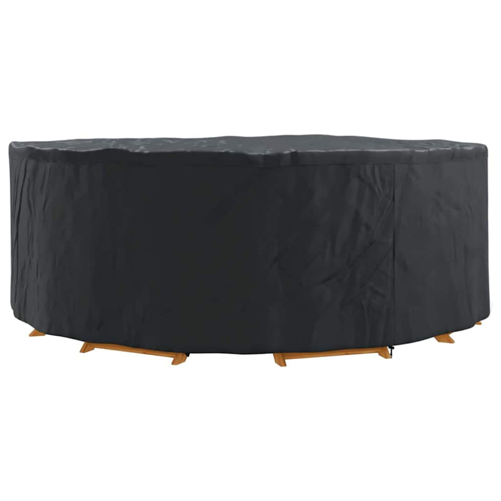 Produktbild för Möbelöverdrag Svart 244 x 244 x 71 cm 600D Oxford Tyg
