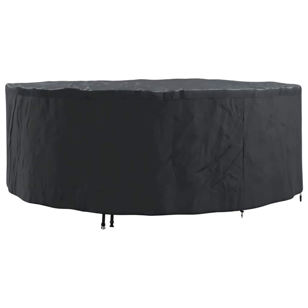 Produktbild för Möbelöverdrag Svart 244 x 244 x 85 cm 210D Oxford Tyg
