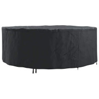 Produktbild för Möbelöverdrag Svart 244 x 244 x 85 cm 420D Oxford Tyg