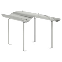 Produktbild för Skorstenhuv Silver 59,5 x 50 x 36,5 cm Rostfritt stål