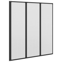 Produktbild för Duschvägg Svart 132 x 2 x 140 cm Aluminium och PP