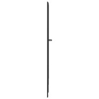 Produktbild för Duschvägg Svart 168 x 140 cm Aluminium