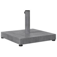 Produktbild för Parasollfot Mörk Grå Trälook 45 x 45 x 31,5 cm