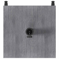 Produktbild för Parasollfot Mörk Grå Trälook 45 x 45 x 31,5 cm