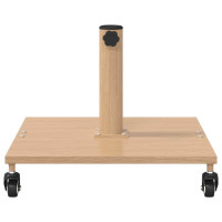 Produktbild för Parasollfot Ljust Trä 45 x 45 x 31,5 cm