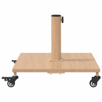 Produktbild för Parasollfot Ljust Trä 45 x 45 x 31,5 cm