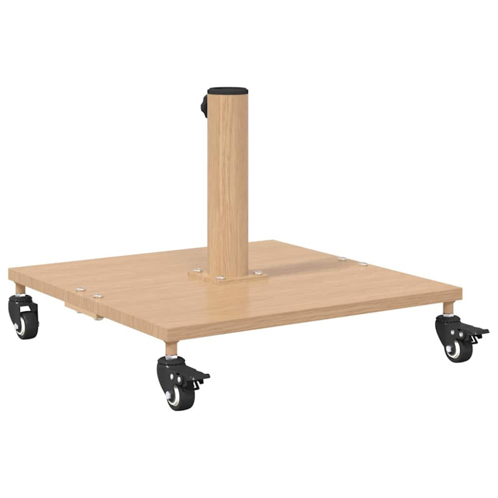 Produktbild för Parasollfot Ljust Trä 45 x 45 x 31,5 cm