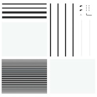 Produktbild för Glasdörr Randig Svart 90 x 2 x 205 cm Aluminium