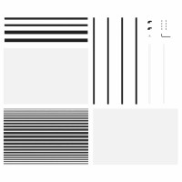 Produktbild för Glasdörr Randig Svart 102,5 x 2 x 205 cm Aluminium
