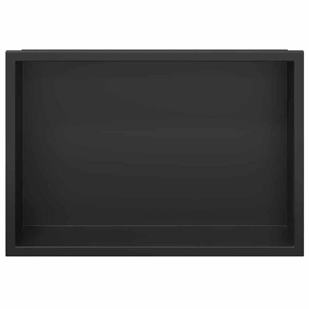 Produktbild för Dusch Nisch Svart 30 x 20 x 9,5 cm Rostfritt stål