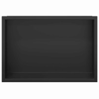 Produktbild för Dusch Nisch Svart 30 x 20 x 9,5 cm Rostfritt stål