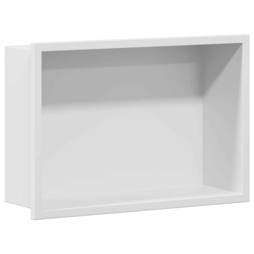 Produktbild för Dusch Nisch Vit 30 x 20 x 9,5 cm Rostfritt stål