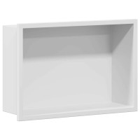 Produktbild för Dusch Nisch Vit 30 x 20 x 9,5 cm Rostfritt stål