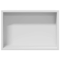 Produktbild för Dusch Nisch Vit 30 x 20 x 9,5 cm Rostfritt stål
