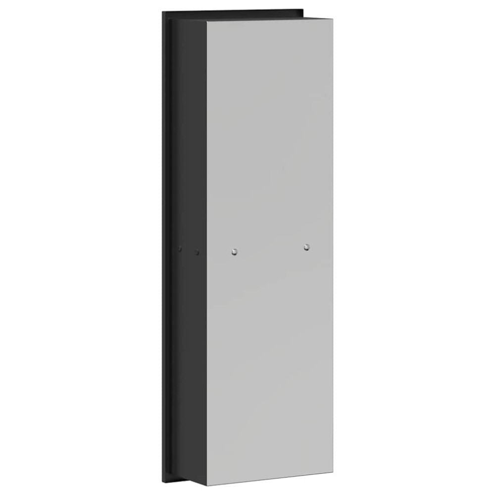 Produktbild för Dusch Nisch Svart 60 x 20 x 9,5 cm Rostfritt stål