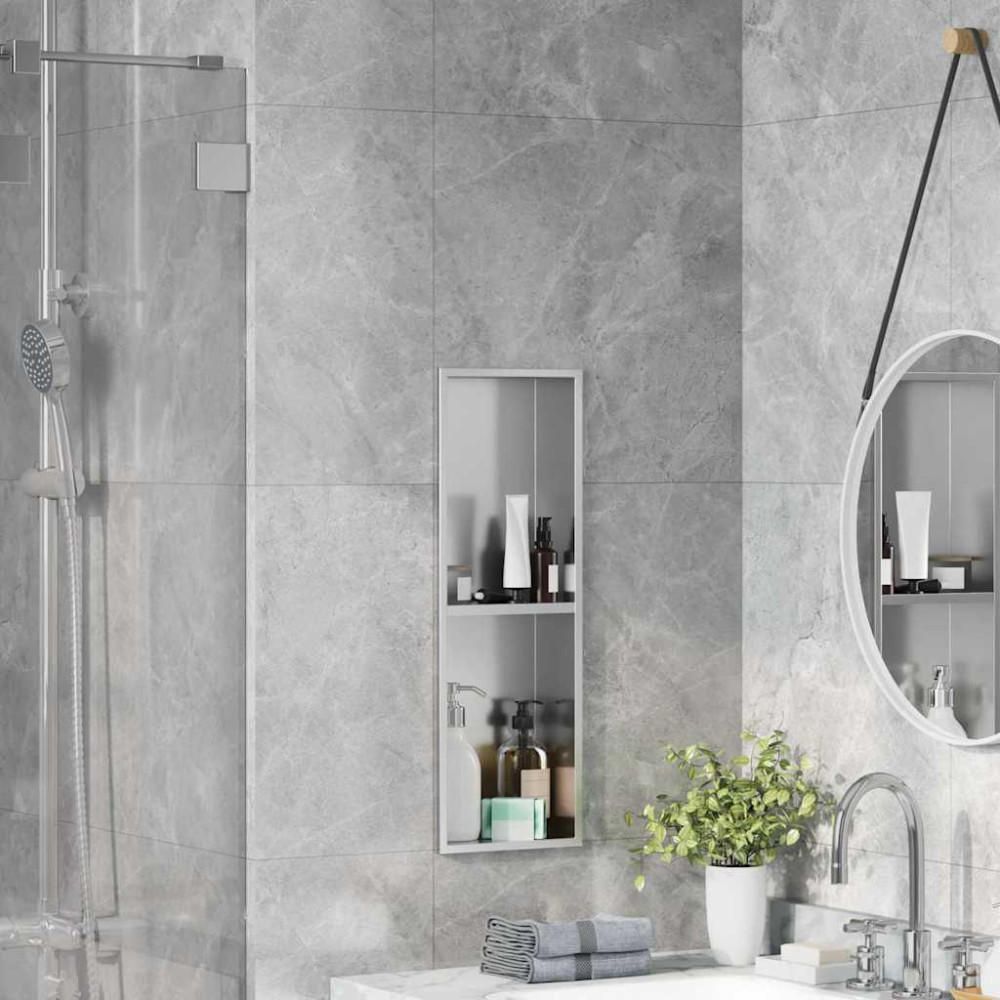 Produktbild för Dusch Nisch Silver 60 x 20 x 9,5 cm Rostfritt stål