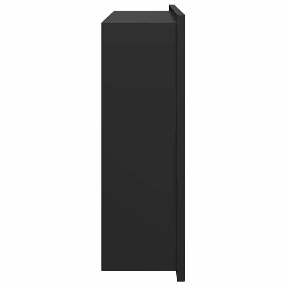 Produktbild för Dusch Nisch Svart 45 x 30 x 9,5 cm Rostfritt stål
