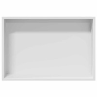 Produktbild för Dusch Nisch Vit 45 x 30 x 9,5 cm Rostfritt stål