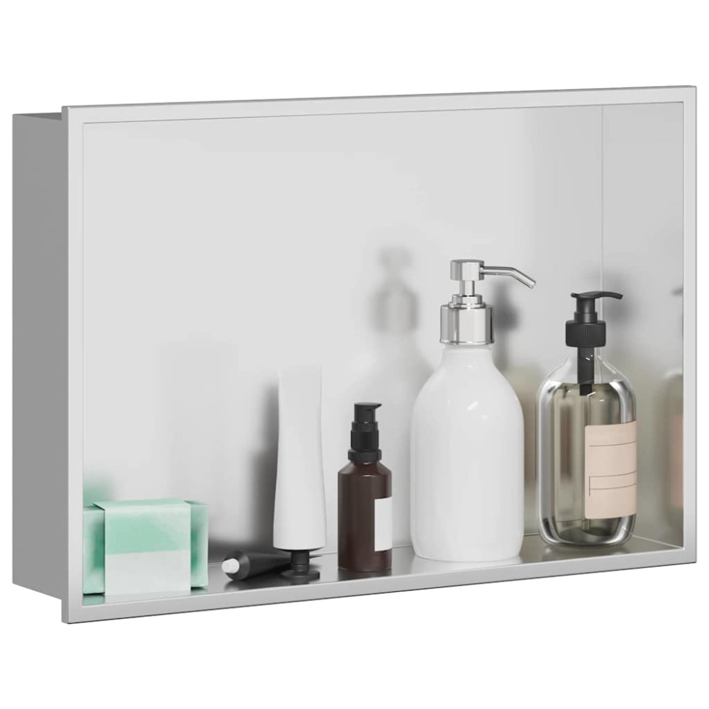 Produktbild för Dusch Nisch Silver 45 x 30 x 9,5 cm Rostfritt stål