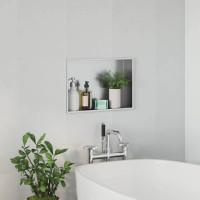 Produktbild för Dusch Nisch Silver 45 x 30 x 9,5 cm Rostfritt stål