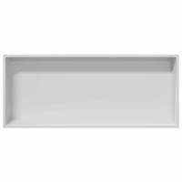 Produktbild för Dusch Nisch Vit 75 x 30 x 9,5 cm Rostfritt stål