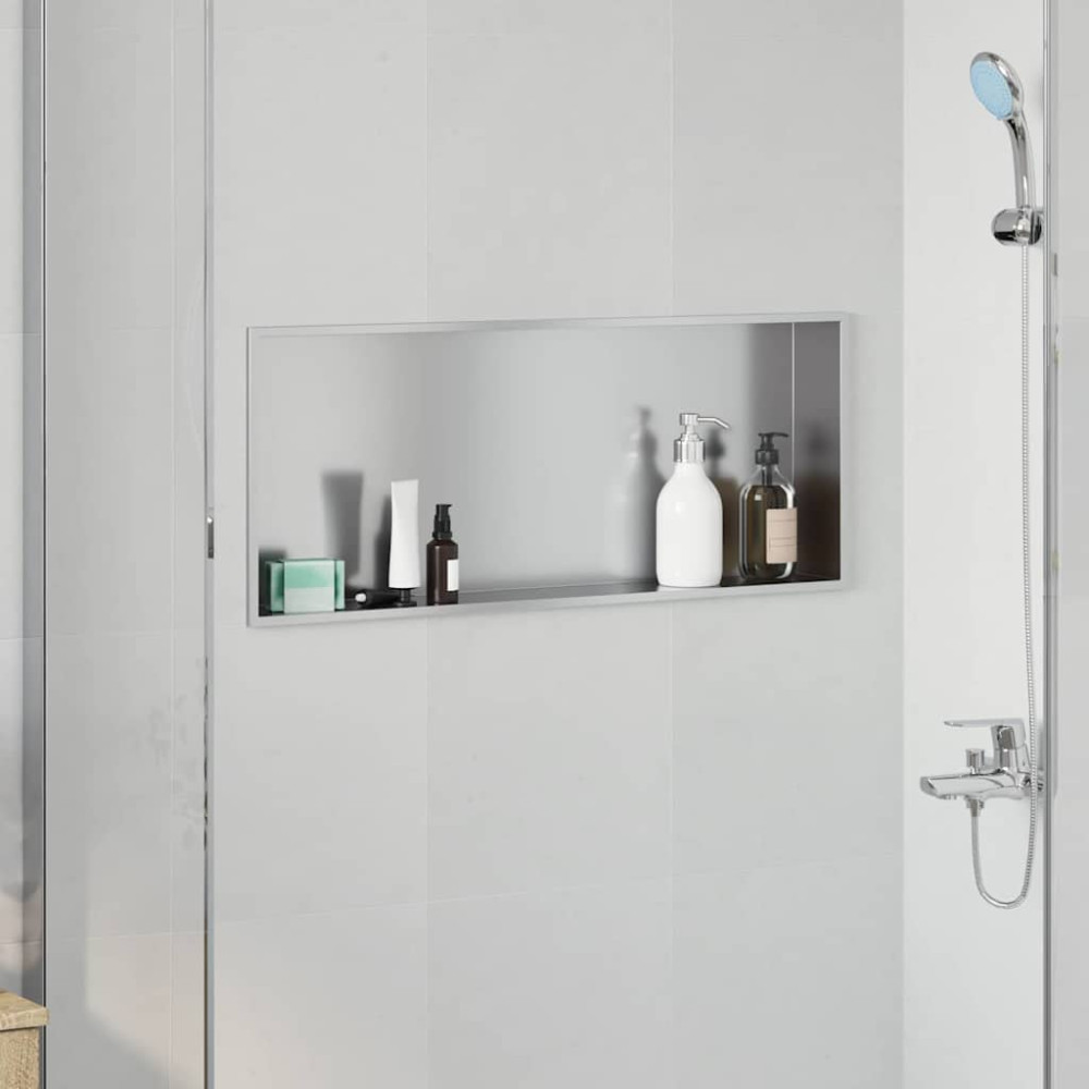 Produktbild för Dusch Nisch Silver 75 x 30 x 9,5 cm Rostfritt stål