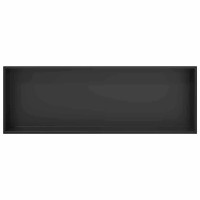 Produktbild för Dusch Nisch Svart 90 x 30 x 9,5 cm Rostfritt stål