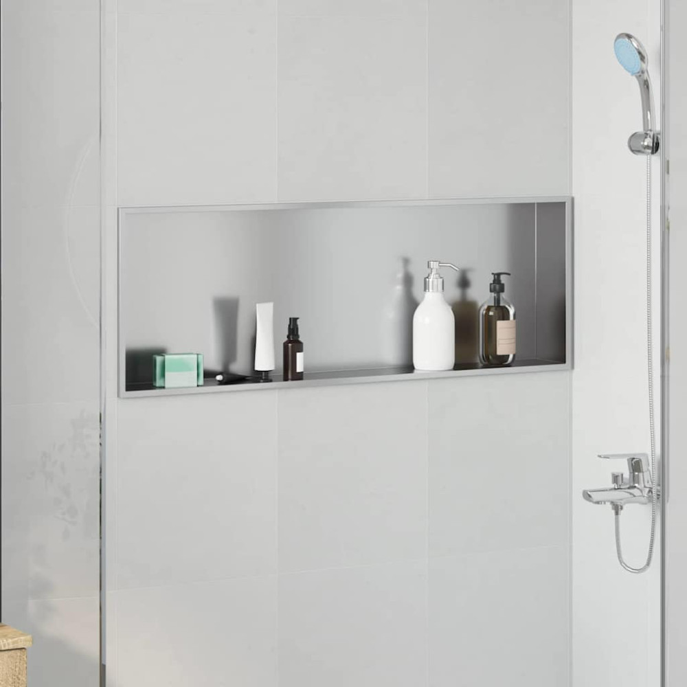 Produktbild för Dusch Nisch Silver 90 x 30 x 9,5 cm Rostfritt stål