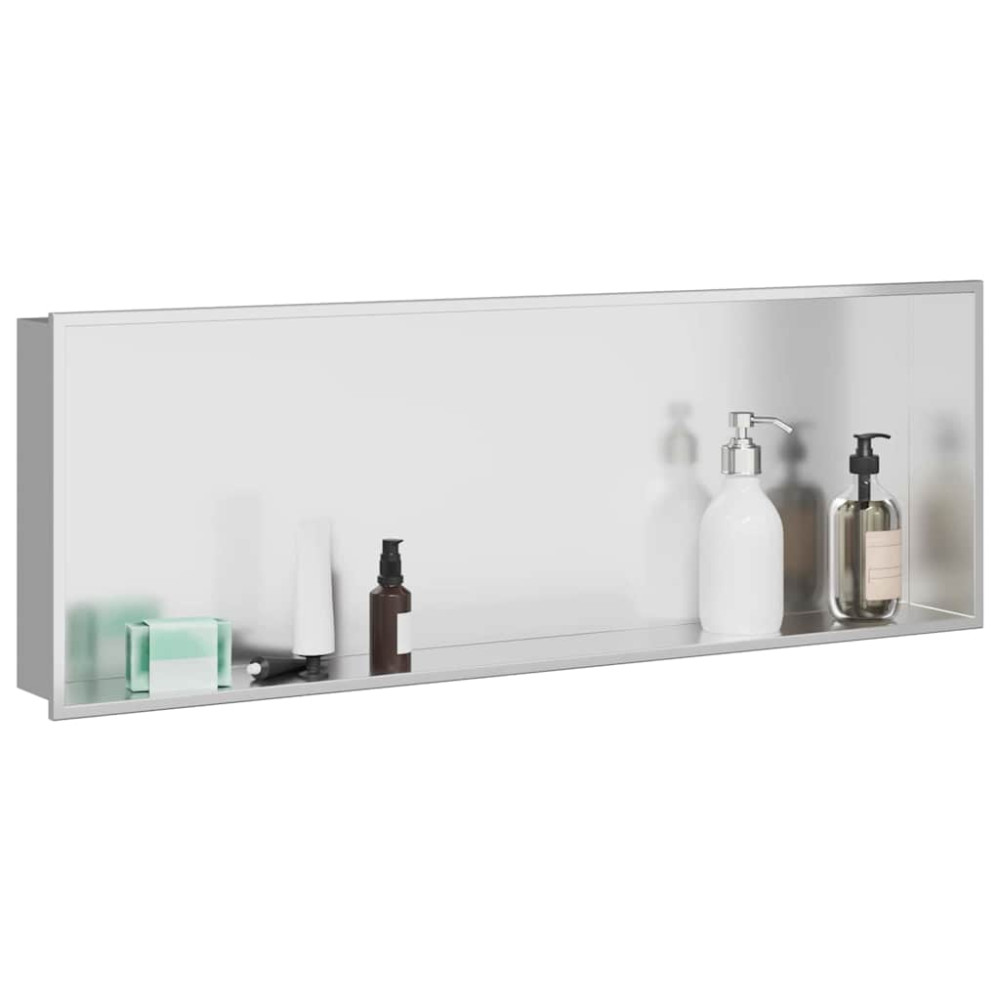 Produktbild för Dusch Nisch Silver 90 x 30 x 9,5 cm Rostfritt stål