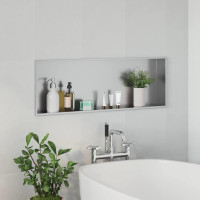 Produktbild för Dusch Nisch Silver 90 x 30 x 9,5 cm Rostfritt stål