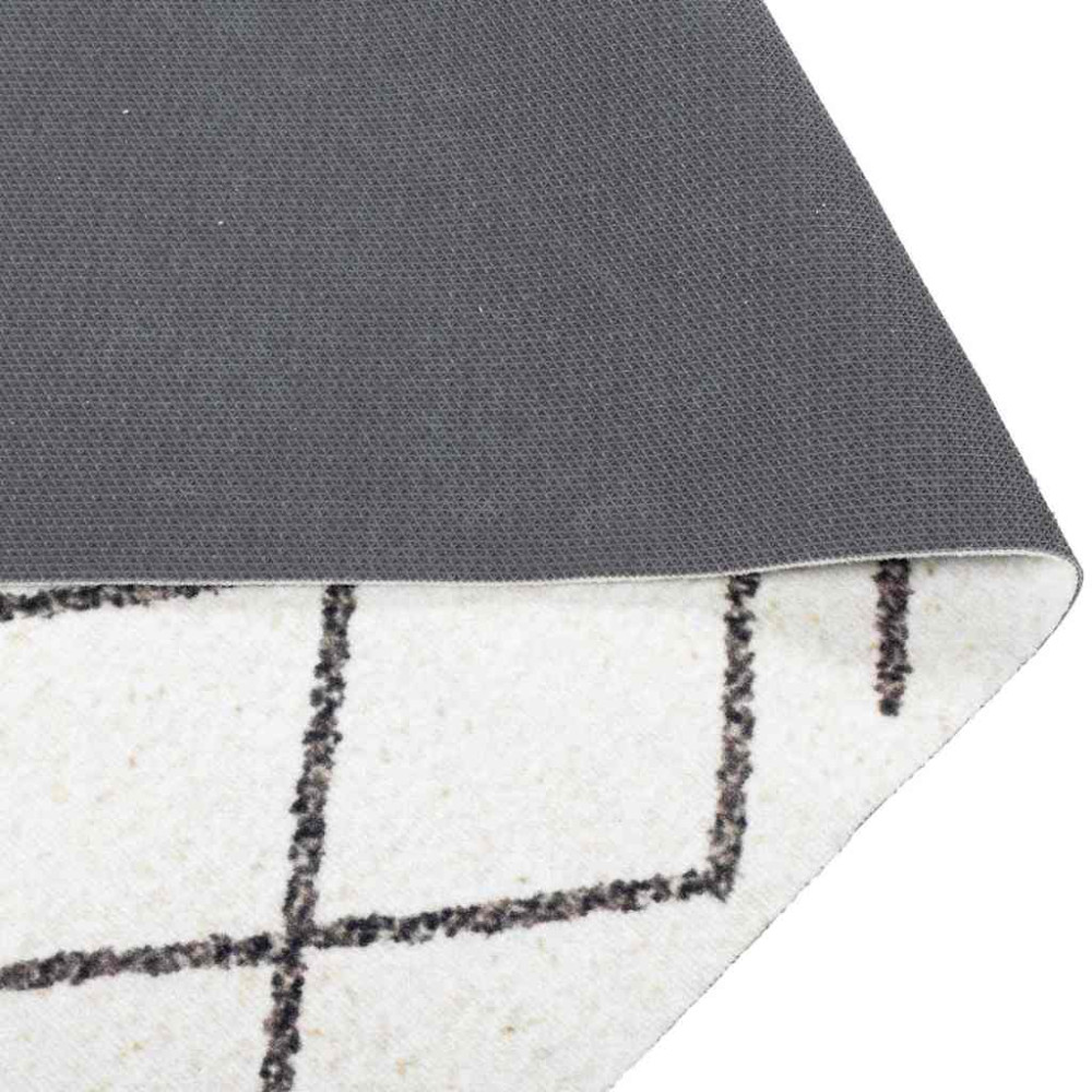 Produktbild för Köksmatta Vit 300 x 60 cm Sammet