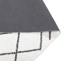 Produktbild för Köksmatta Vit 300 x 60 cm Sammet