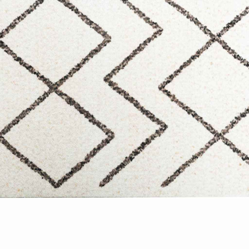 Produktbild för Köksmatta Vit 300 x 60 cm Sammet