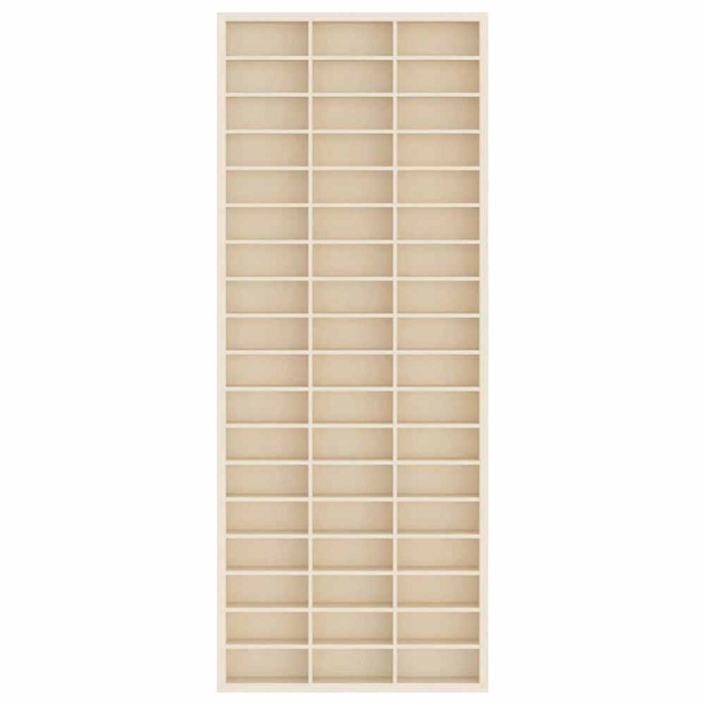 Produktbild för Väggdisplay med hylla Beige 30 x 4,5 x 75 cm Konstruerat trä