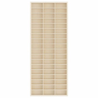 Produktbild för Väggdisplay med hylla Beige 30 x 4,5 x 75 cm Konstruerat trä
